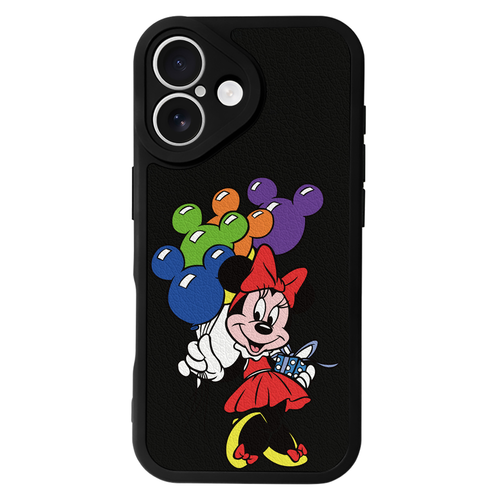 （画像用） ミッキーマウス Mickey Mouse 【iPhone 16シリーズ対応】シリコンスマホケース（レザー調） 材質：シリコン